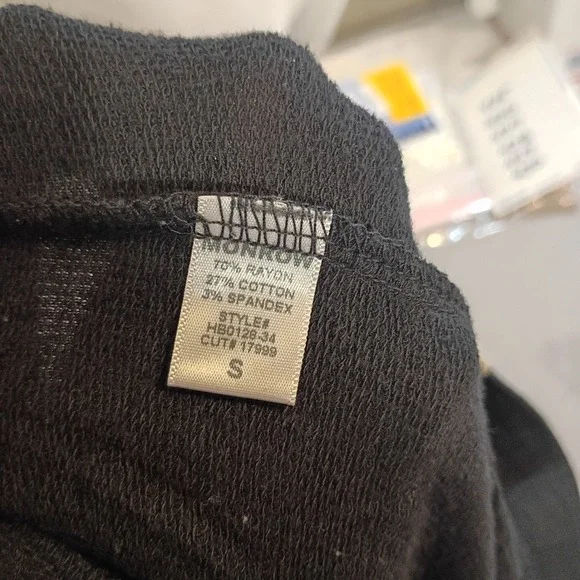 MONROW Soft Knit Contrast Stripe Jogger Size‎ Small Black - Picture 6 of 6